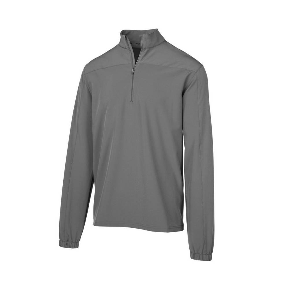 Chaqueta Mizuno Comp Long Sleeve Batting Hombre Gris Ofertas UGVH-47065